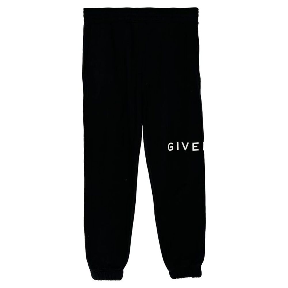 Givenchy Logo-Print Sweatpants in Black Cotton